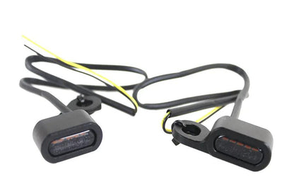 Wyatt Gatling Black LED Turn Signal Set for Harley Davidson FLT (2007-2016) by Wyatt Gatling