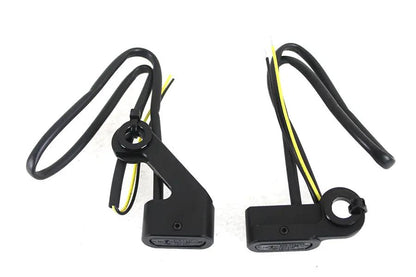 Wyatt Gatling Black LED Turn Signal Set for Harley Davidson FLT (2007-2016) by Wyatt Gatling