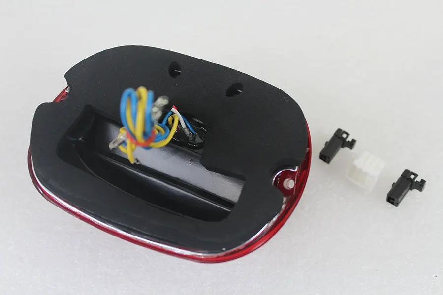 V-Twin Red Lens Tail Lamp with LED Turn Signals for Harley Davidson FL (Part #78473) by V-Twin