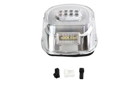 V-Twin Chrome Lens Tail Lamp with LED Turn Signals for Harley Davidson FL – Part 78473C by V-Twin