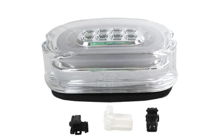 V-Twin Chrome Lens Tail Lamp with LED Turn Signals for Harley Davidson FL – Part 78473C by V-Twin