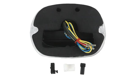 V-Twin Chrome Lens Tail Lamp with LED Turn Signals for Harley Davidson FL – Part 78473C by V-Twin