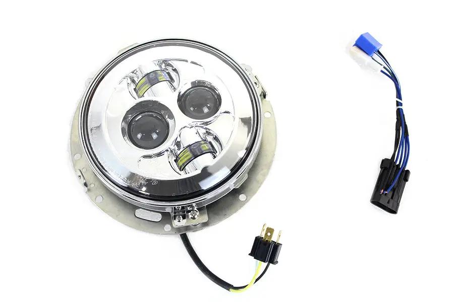 Wyatt Gatling 7 Inch LED Headlamp Assembly for Harley Davidson FLT Models by Wyatt Gatling