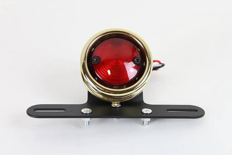 Wyatt Gatling L24-6648BR LED Round Tail Lamp Assembly Brass by Wyatt Gatling