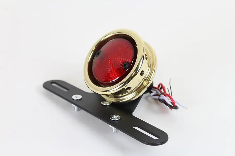Wyatt Gatling L24-6648BR LED Round Tail Lamp Assembly Brass by Wyatt Gatling