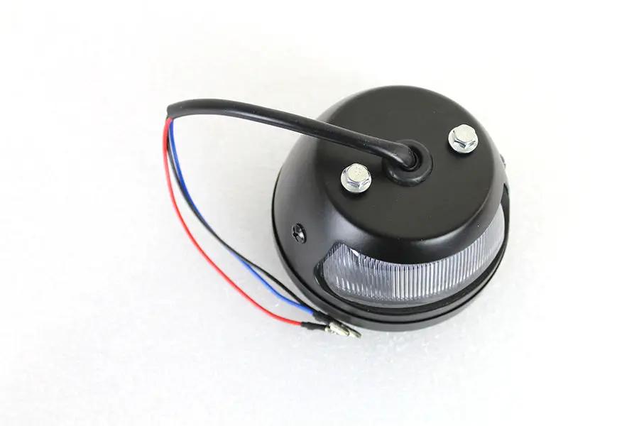 Wyatt Gatling Round LED Tail Lamp Black - Not DOT Approved by Wyatt Gatling
