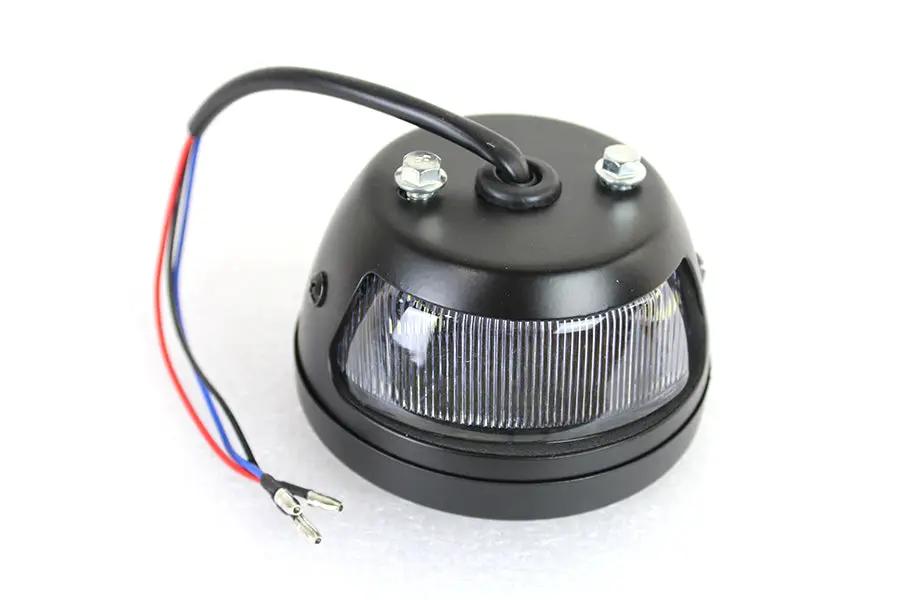 Wyatt Gatling Round LED Tail Lamp Black - Not DOT Approved by Wyatt Gatling