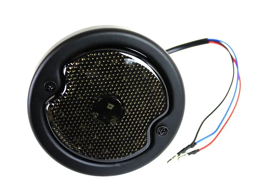 Wyatt Gatling Round LED Tail Lamp Black - Not DOT Approved by Wyatt Gatling