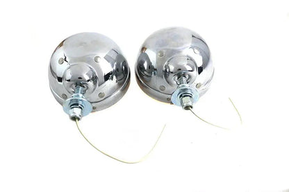 V-Twin 12 Volt Amber Spotlamp Set for Harley Davidson FL (1964-1973) by V-Twin