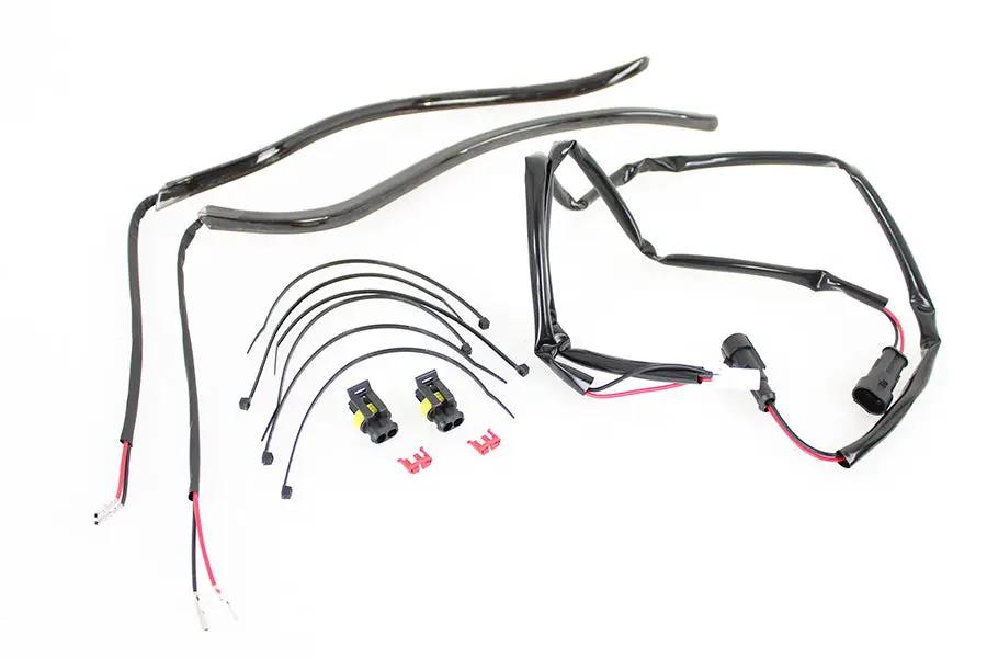 Wyatt Gatling Fairing Edge Light Kit with White LEDs for Harley Davidson FLH (Part No. MLHD00F01S) by Wyatt Gatling