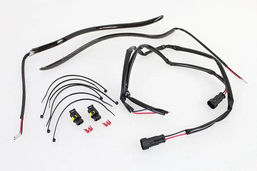 Wyatt Gatling Fairing Edge Light Kit with White LEDs for Harley Davidson FLH (Part No. MLHD00F01S) by Wyatt Gatling