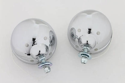 Wyatt Gatling 4-1/2 Inch Spotlamp Set with 12 Volt Bulb for Harley Davidson FL by Wyatt Gatling