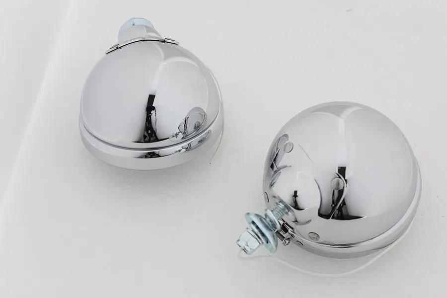 Wyatt Gatling 4-1/2 Inch Spotlamp Set with 12 Volt Bulb for Harley Davidson FL by Wyatt Gatling
