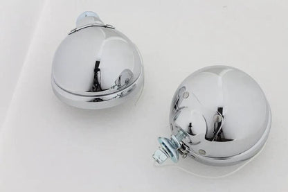 Wyatt Gatling 4-1/2 Inch Spotlamp Set with 12 Volt Bulb for Harley Davidson FL by Wyatt Gatling