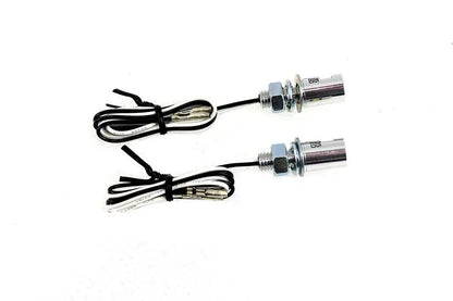 V-Twin Chrome Burdett License Plate Bolt Set with LED - Set of 2 by V-Twin