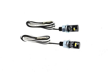 V-Twin Black Burdett License Plate Bolt Set with LED - Set of 2 by V-Twin
