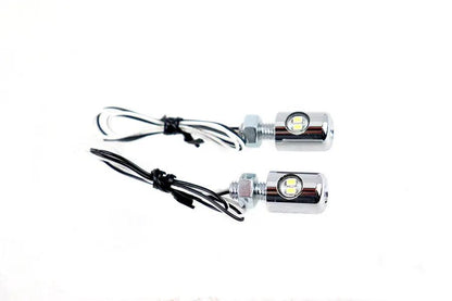 V-Twin Chrome Hagler License Plate Bolt Set with LED - Set of 2 by V-Twin