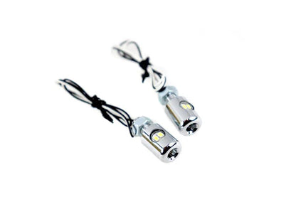 V-Twin Chrome Hagler License Plate Bolt Set with LED - Set of 2 by V-Twin
