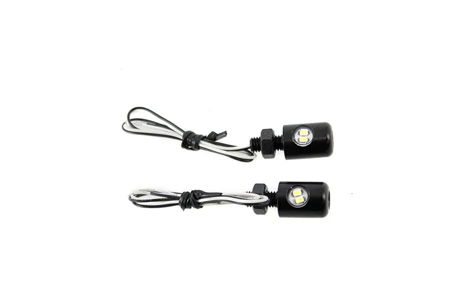 V-Twin Black Hagler License Plate Bolt Set with LED – Set of 2 by V-Twin