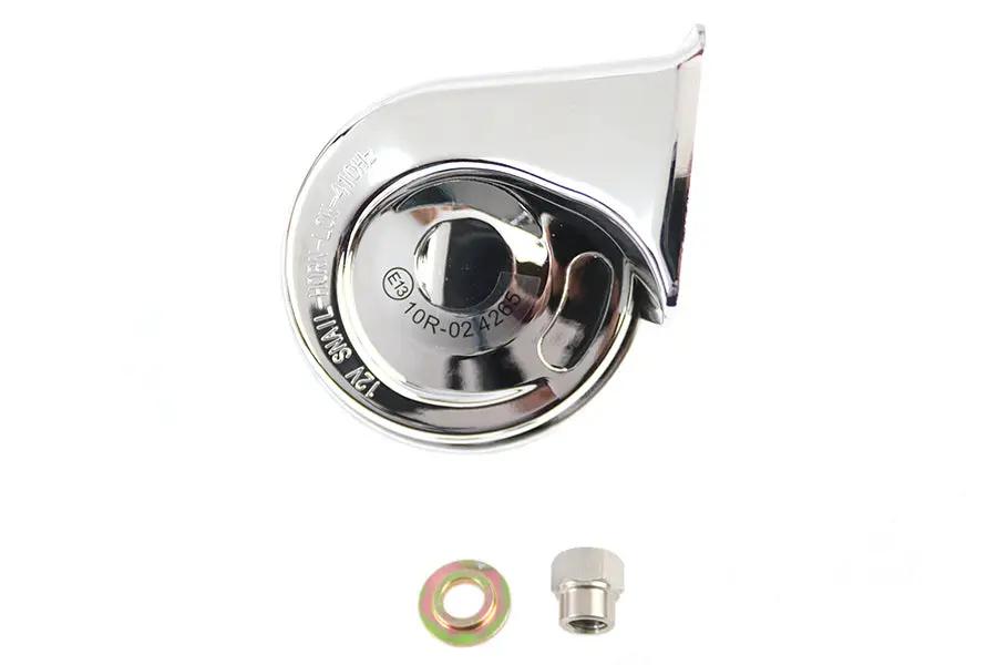 V-Twin Chrome Cow Bell Horn Part 64190 - Loud 110 dB Motorcycle Horn for Harley Davidson FLT by V-Twin