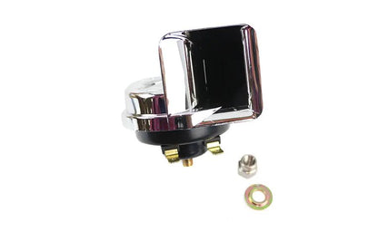 V-Twin Chrome Cow Bell Horn Part 64190 - Loud 110 dB Motorcycle Horn for Harley Davidson FLT by V-Twin