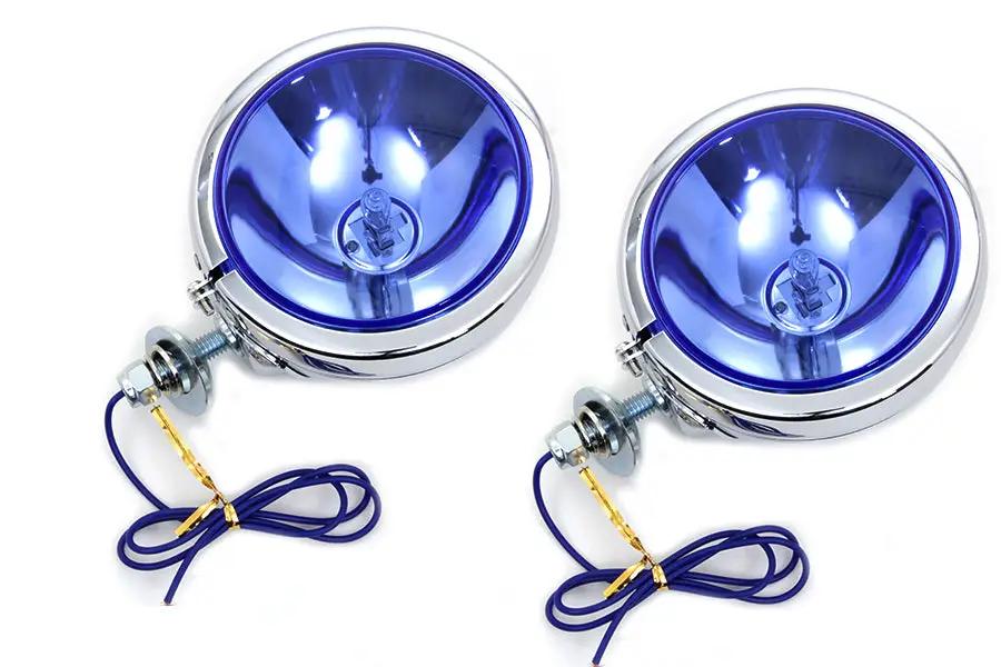 Wyatt Gatling H-3 Spotlamp Set for Harley Davidson FL Models by Wyatt Gatling