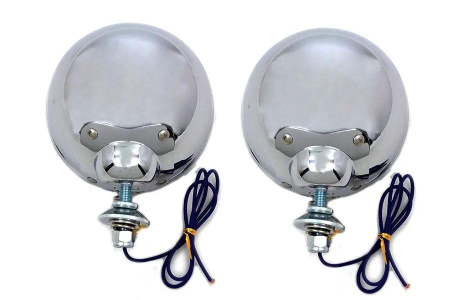Wyatt Gatling H-3 Spotlamp Set for Harley Davidson FL Models by Wyatt Gatling