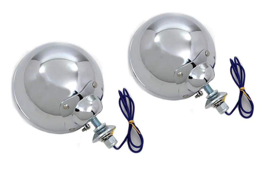Wyatt Gatling H-3 Spotlamp Set for Harley Davidson FL Models by Wyatt Gatling
