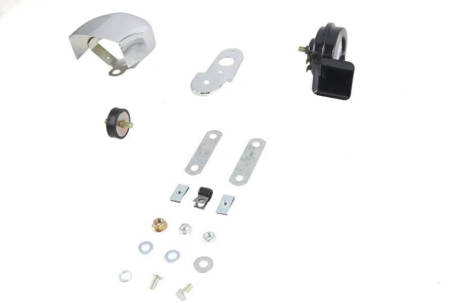 V-Twin 78612 Softail Horn Kit with Chrome Cover for Harley Davidson FLST Models by V-Twin
