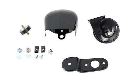 V-Twin Softail Horn Kit with Black Cover for Harley Davidson FLST Models by V-Twin