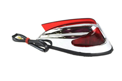 Wyatt Gatling Replica Front Fender Lamp with Red Lens for Harley Davidson FL Models by Wyatt Gatling