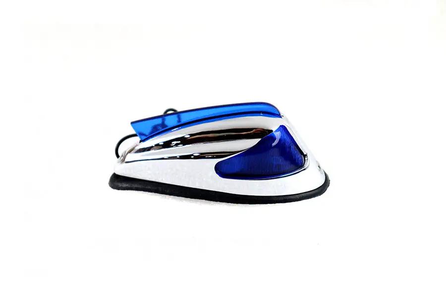 Wyatt Gatling Replica Front Fender Lamp with Blue Lens for Harley Davidson FL 1949-1958 by Wyatt Gatling
