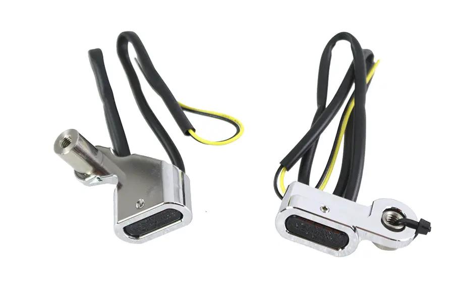 V-Twin Chrome LED Turn Signal Set with Smoked Lenses for Harley Davidson RH 1250S by V-Twin