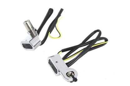 V-Twin Chrome LED Turn Signal Set with Smoked Lenses for Harley Davidson RH 1250S by V-Twin