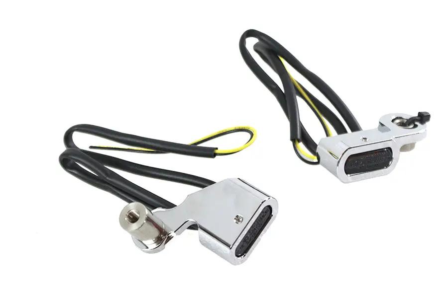 V-Twin Chrome LED Turn Signal Set with Smoked Lenses for Harley Davidson RH 1250S by V-Twin