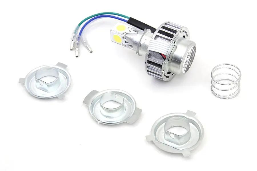 Wyatt Gatling White LED H4 Replacement Bulb Kit - High and Low Beam Projector Lights by Wyatt Gatling