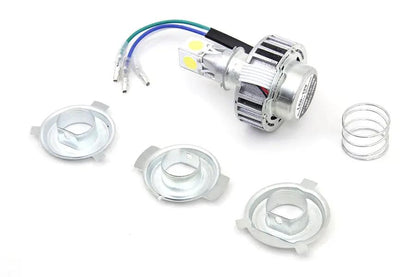 Wyatt Gatling White LED H4 Replacement Bulb Kit - High and Low Beam Projector Lights by Wyatt Gatling