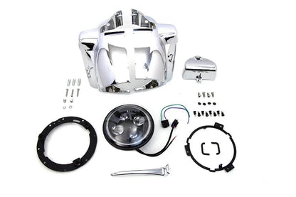 V-Twin Headlamp Cowl Assembly Chrome for Harley Davidson FLT (1986-1995) by V-Twin