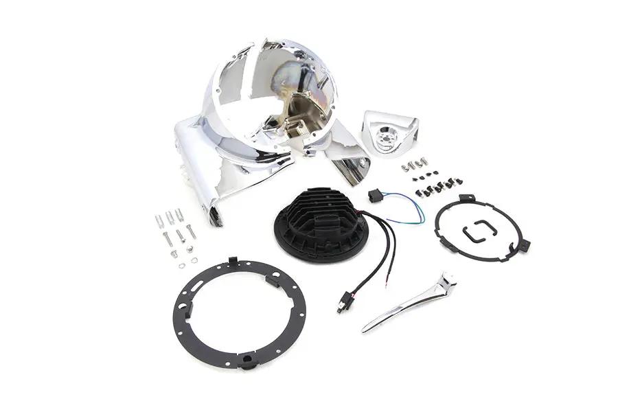 V-Twin Headlamp Cowl Assembly Chrome for Harley Davidson FLT (1986-1995) by V-Twin