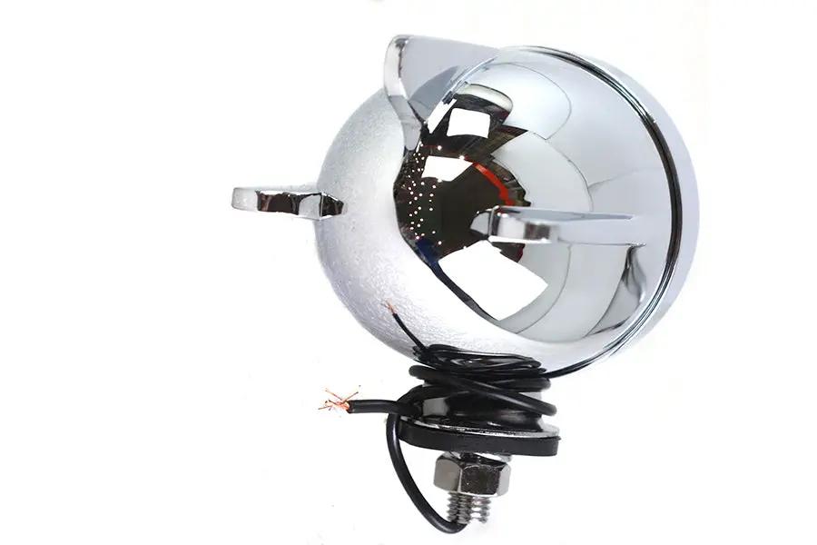 V-Twin Bomber Marker Lamp Red 3 Fin Design - Show or Decorative Use Only by V-Twin