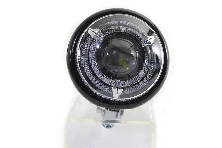 Wyatt Gatling 5-3/4 inch Bates Style LED Headlamp with Black Housing by Wyatt Gatling