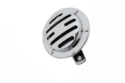 V-Twin Slotted Style 12 Volt Horn Chrome - 4 Amp, 116 Decibels by V-Twin