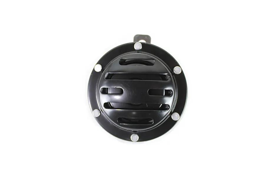 V-Twin Slotted Style 12 Volt Horn Black - 4 Amp, 116 dB Emergency Horn by V-Twin