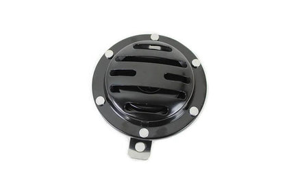 V-Twin Slotted Style 12 Volt Horn Black - 4 Amp, 116 dB Emergency Horn by V-Twin
