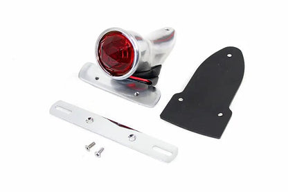 Wyatt Gatling Bates Bobber Tail Lamp Assembly Polished - 3.5-inch Plastic Lens by Wyatt Gatling