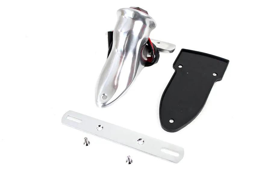 Wyatt Gatling Bates Bobber Tail Lamp Assembly Polished - 3.5-inch Plastic Lens by Wyatt Gatling