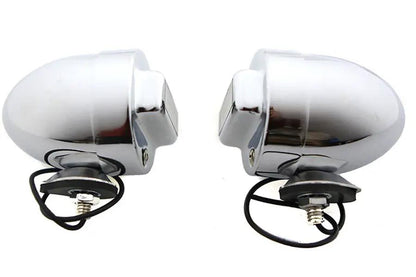 V-Twin Blackout Bullet Lamp Set Chrome - 12 Volt Replacement and Accessories by V-Twin