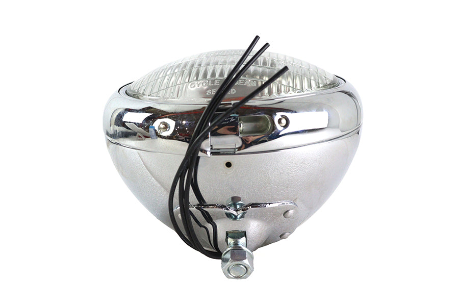 Wyatt Gatling 7 Inch Cycle Beam Assembly with Chrome Shell for Harley Davidson FLH Models