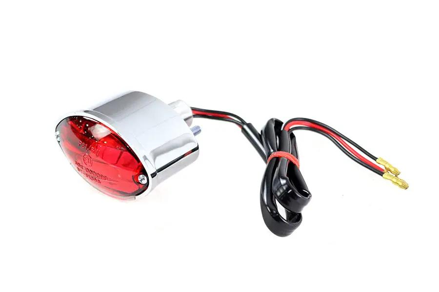V-Twin Micro Oval Tail Lamp Chrome - Part 71732 by V-Twin