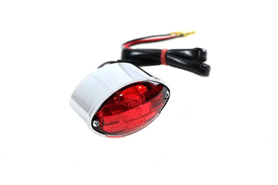 V-Twin Micro Oval Tail Lamp Chrome - Part 71732 by V-Twin